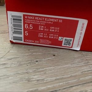 Nike Shoes - Nike react element 55 pink 6.5 Nike Shoes - Nike react element 55 pink 6.5